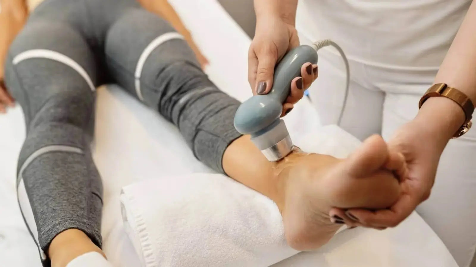 Foot therapy session